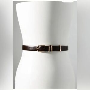 NWT Anthropologie Brown Basic Keeper Belt XS